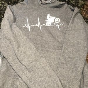 Dirt bike heartbeat hoodie